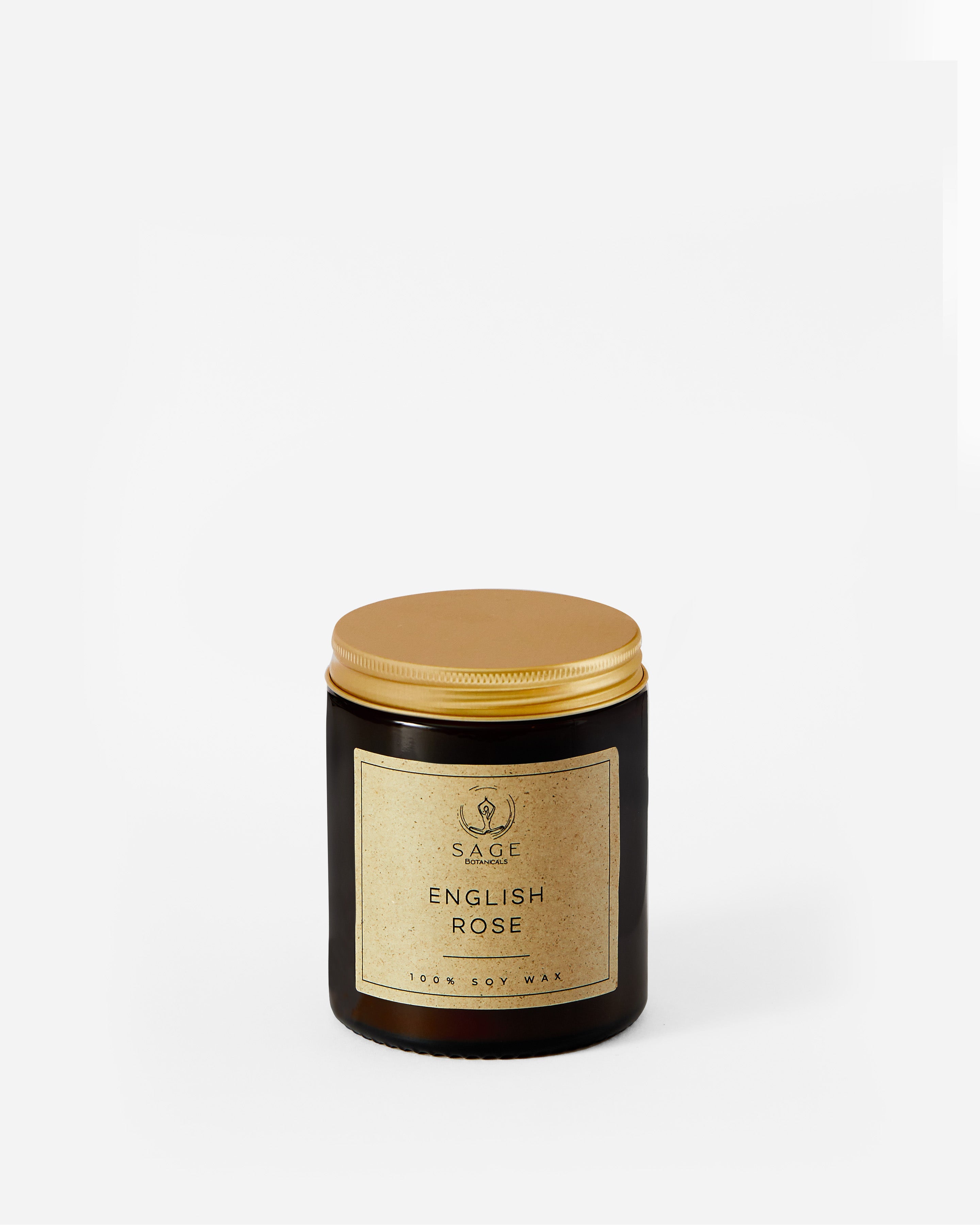 English Rose | Amber Jar Candles - Sage Botanicals Co